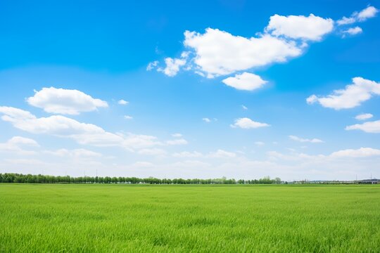 美しい草原と青空イメージ01
