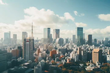 Foto op Plexiglas Tokio 大都市〜東京の街並みイメージ01