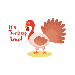 Thanksgiving chicken turkey illustration vector