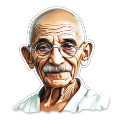 Sticker of Mahatma Gandhi