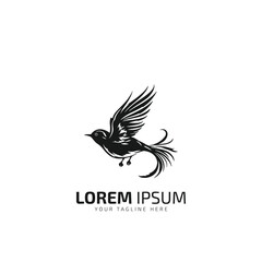 Fototapeta na wymiar modern freedom bird logo mascot logo icon design
