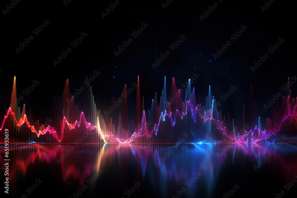 Aufkleber A captivating image of colorful lights reflecting on a dark background. Perfect for adding a touch of magic to any project or design.