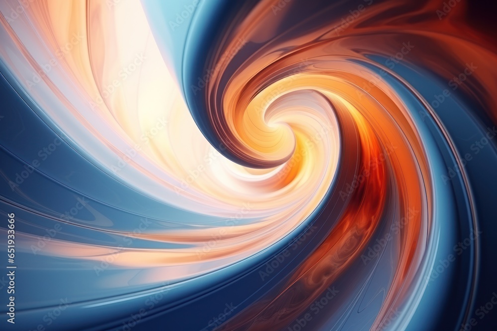 Aufkleber a vibrant and dynamic swirl of blue, orange, and white colors. this image can be used to add a burst