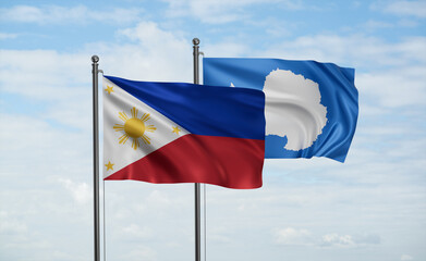 Philippines and Antarctica flag
