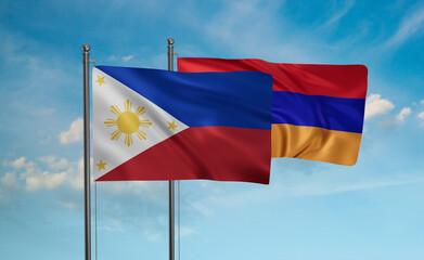 Armenia and Philippines flag