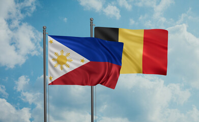 Belgium and Philippines flag