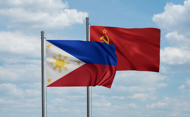Soviet Union and Philippines flag