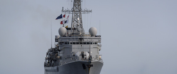 WARSHIP - A modern French Navy frigate sails on the sea   © Wojciech Wrzesień