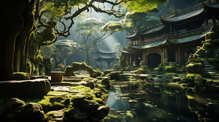 The garden of a 1900s Chinese castle