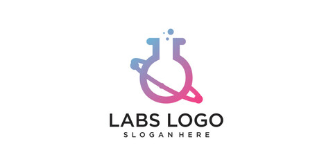 Labs logo design simple concept Premium Vector Part 2