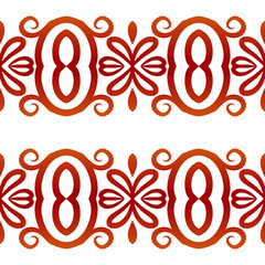 Seamless colourful batik ethnic dayak aztec Kalimantan pattern for background textile garment 