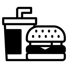 fast food ,burger ,  icon