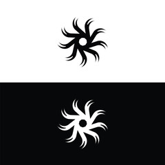 Fototapeta na wymiar Circle vector logo template design . Circle silhouette illustration