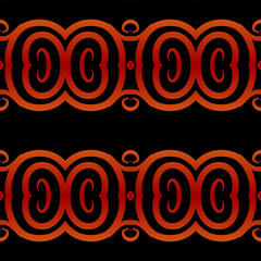 Seamless colourful batik ethnic dayak aztec Kalimantan pattern for background textile garment 