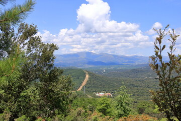 sardinian mountain landscape near Biddamanna Istrisàili/Villagrande Strisaili/Arzana, Italy