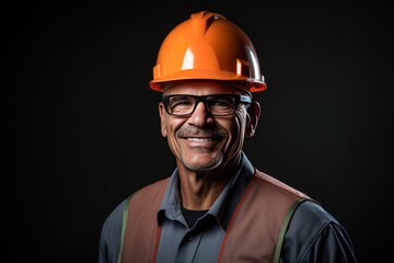 Smart portrait, male senior engineer standing with his arms crossed confidently. - 651947892