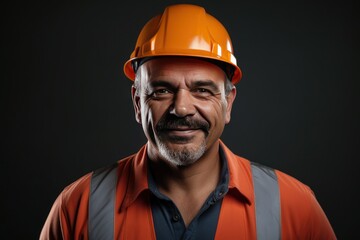 Smart portrait, male senior engineer standing with his arms crossed confidently. - 651947894