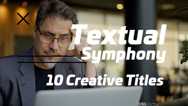 Animated Textual Symphony | Animated Titles with Control Panel