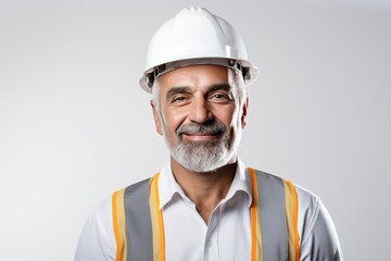 Smart portrait, male senior engineer standing with his arms crossed confidently. - 651948001