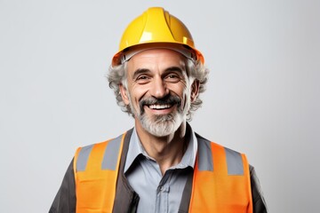 Smart portrait, male senior engineer standing with his arms crossed confidently. - 651948014