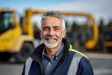 Smart portrait, male senior engineer standing with his arms crossed confidently. - 651948018