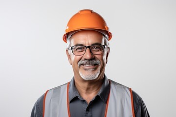 Smart portrait, male senior engineer standing with his arms crossed confidently. - 651948036