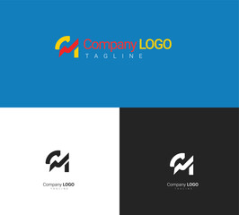 logo concept with geometric style for electricity company that always provides energy to homes with clean energy. Creative minimal monochrome monogram symbol.