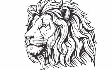 lion head vector