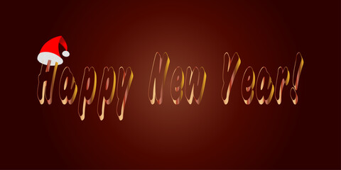 bright symbolic background with New Year's greetings © Elena