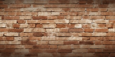 Vintage brick wall. Aged beauty in urban architecture. Grunge brickwork background. Weathered elegance. Close up of textured bricks. Architectural detail