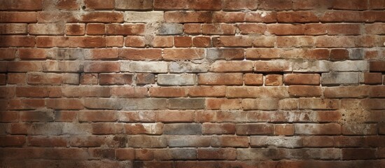 Vintage brick wall. Aged beauty in urban architecture. Grunge brickwork background. Weathered elegance. Close up of textured bricks. Architectural detail