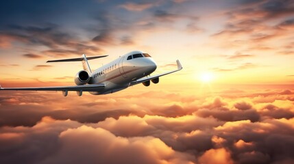 Fototapeta na wymiar Passenger plane flying on sky, Passenger aircraft, Commercial airline.