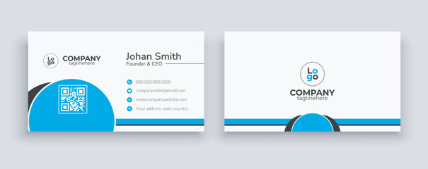Simple and Minimalist business card design layout | Abstract visiting card design