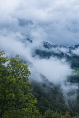 Regenwolken bei Brannenburg in den Bergen
