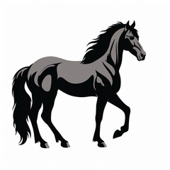 horse illustration isolated on a white background