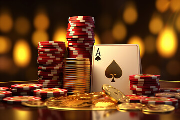 casino cards poker blackjack gold