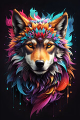 illustration of a wolf