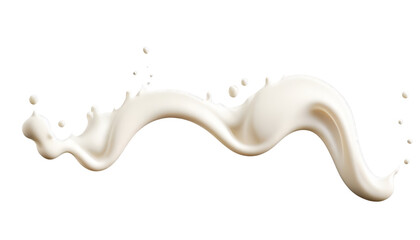 Milk Splash PNG Isolated Background, Generated AI