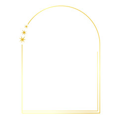 Obraz premium gradient frame gold color vintage metallic design christmas frame