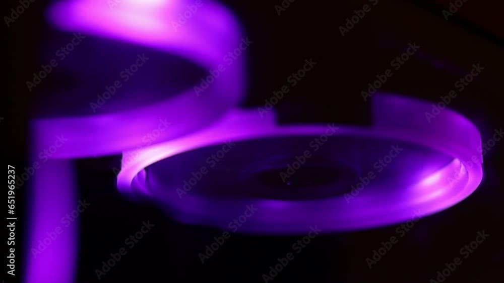 Poster Cooling fans in a computer with LED backlight.