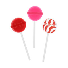 Lollipop Candy Vector Illustration Logo with Bright Colors