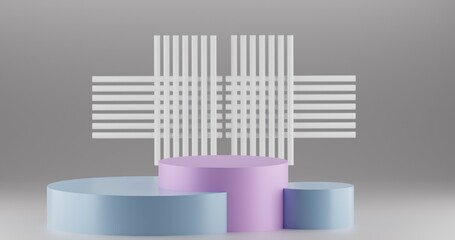 3D podium modern and elegant for product advertisement in 4K resolution