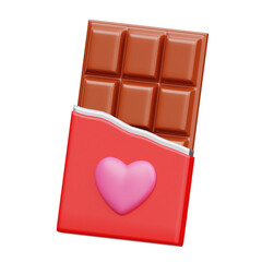 Valentine Chocolate 3d Icon Illustrations