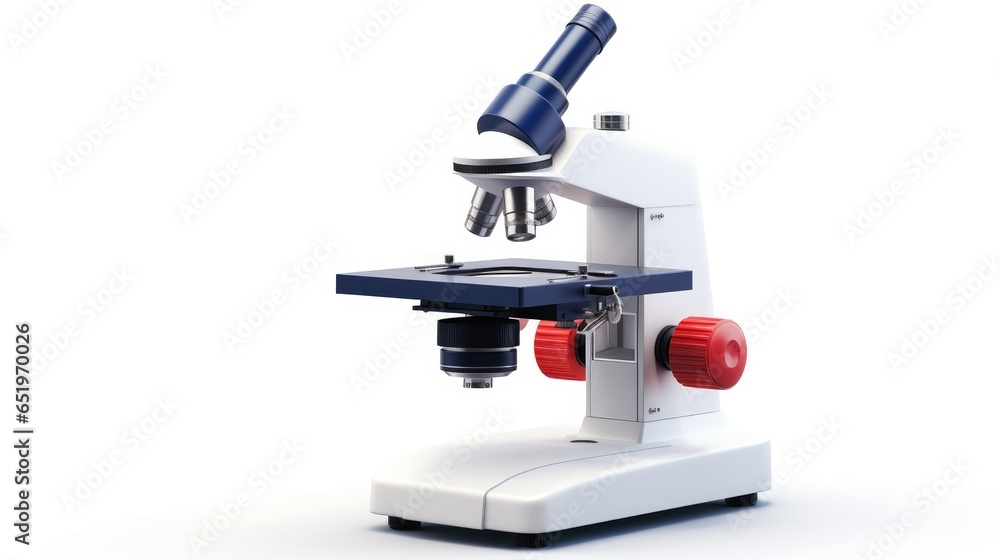 Aufkleber explore the future of science and technology with a high-tech microscope.