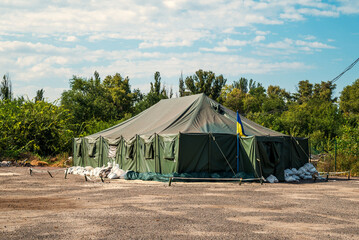 military tent hospital ukraine war