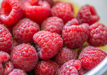 raspberry close-up, macro, raspberry tea