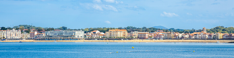 Panorama of the town of Saint-Jean de Luz in France