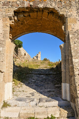 Antimachia Castle gate on the island of Kos in Greece