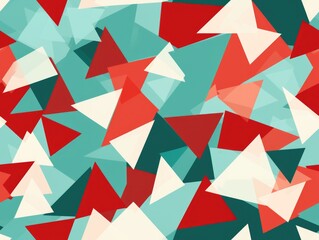 Abstract random triangular shapes seamless repeating pattern for gift wrapping paper and abstract backgrounds.