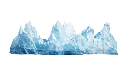 Fototapeta na wymiar iceberg in the mountains isolated on transparent background cutout